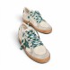 Женские кеды Golden Goose Ball Star LTD with Green Crocodile Print Star and Heel Tab