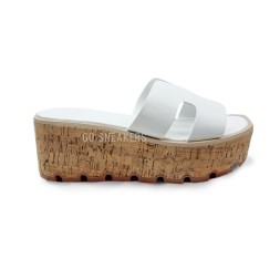Hermes Flip-flops Wood White