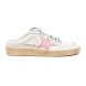 Женские сабо Golden Goose Ball Star Sabot in White Nappa with Old Rose Leather Star