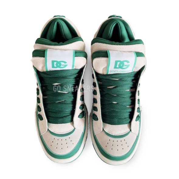 Мужские кроссовки Dolce &amp;amp; Gabbana New Roma White/Green