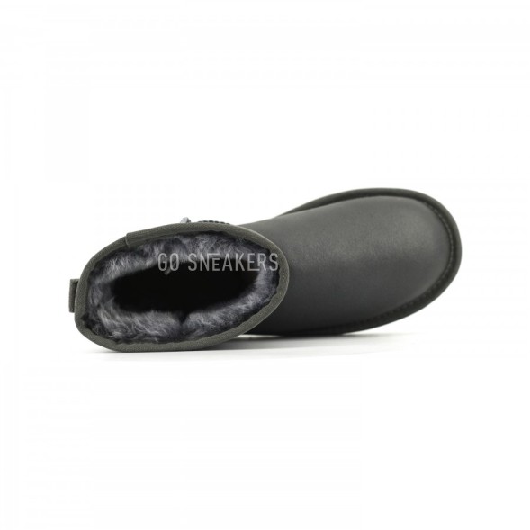 Женские мини угги Mini Metallic Grey