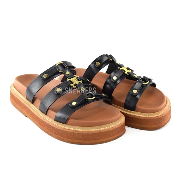 Женские шлепки Celine Spanking Black