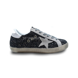 Golden Goose Superstar Glitter Black