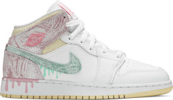 Женские кроссовки Nike Air Jordan 1 Mid SE GS &#039;Ice Cream&#039;