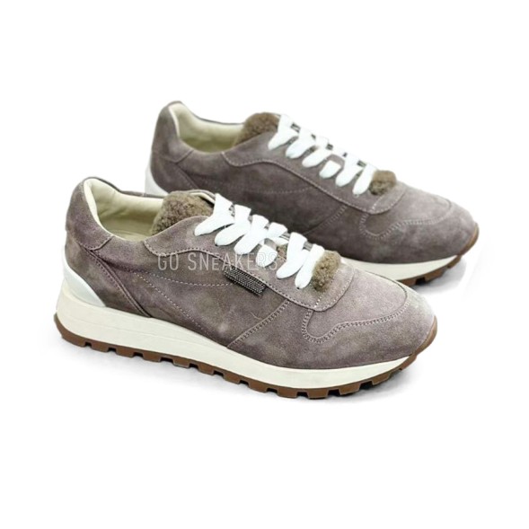 Женские кроссовки Brunello Cucinelli Woman Grey